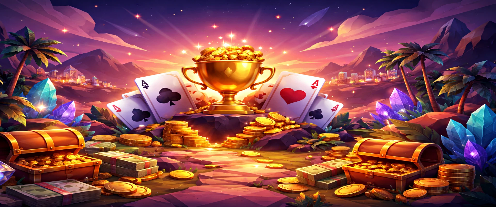 Morning mist rising over a calm forest meadow